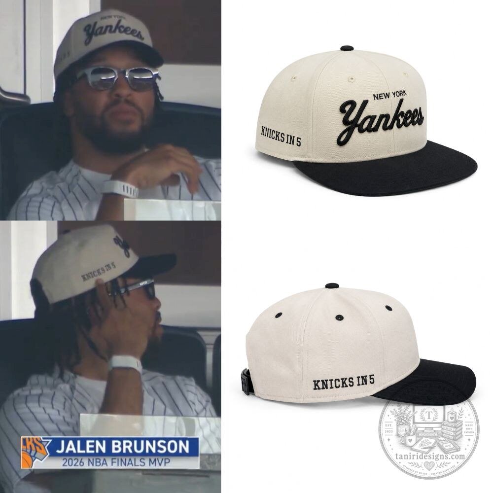 "Trending BTS, Haaland, and Knicks Gear: Must-Have T-Shirts & Hat" 4 Jalen Brunson Knicks In 5 Yankees Snapback Hat