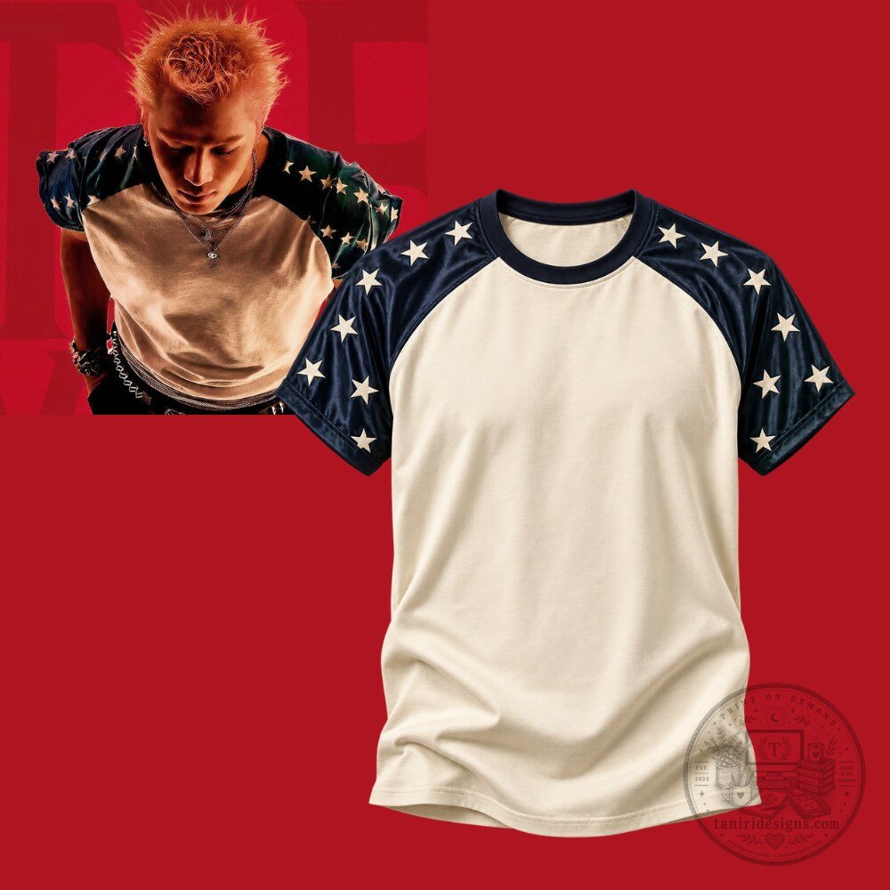 BIGBANG Taeyang Biiig Comeback Star Sleeve Raglan Shirt 3 BIGBANG Taeyang Biiig Comeback Star Sleeve Raglan Shirt