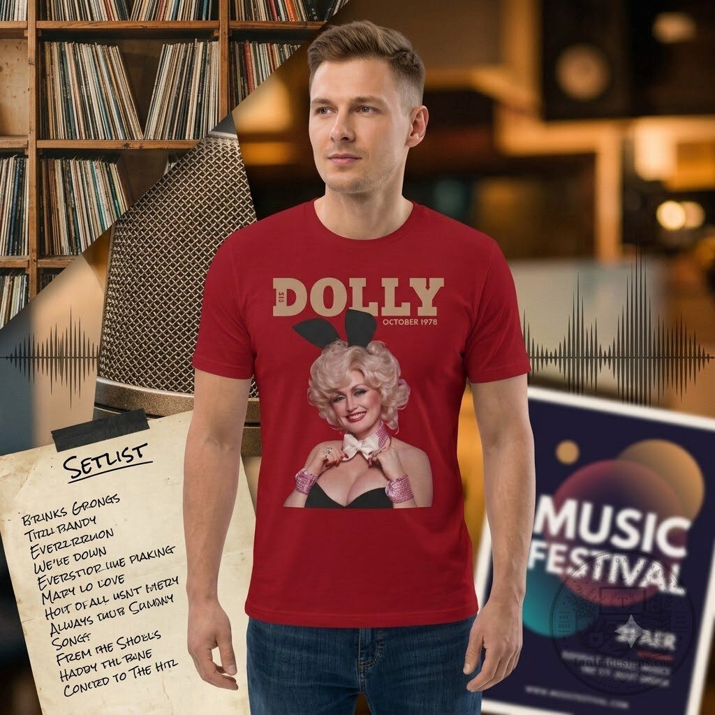 Dolly Parton Playboy Bunny Red Shirt 5 Dolly Parton Playboy Bunny Red Shirt