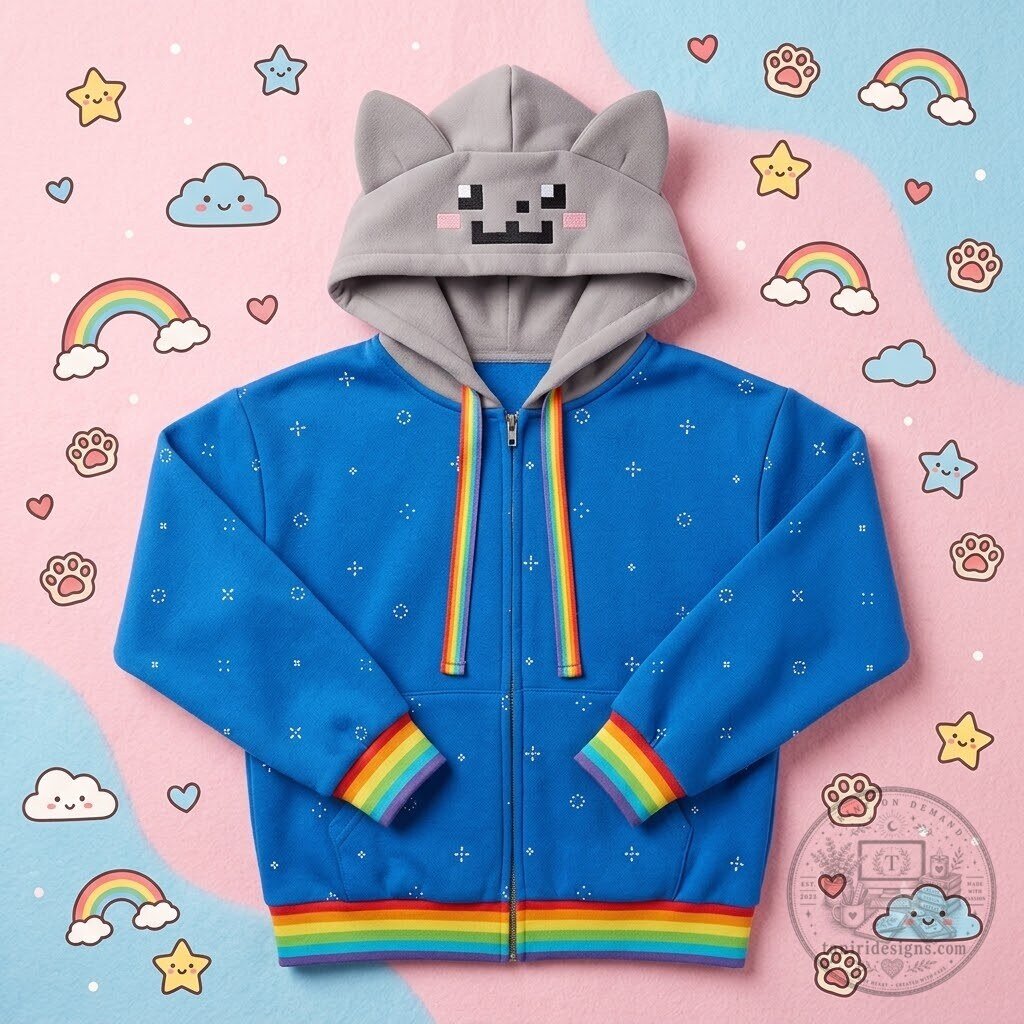 Nyan Nyan Cat Hoodie 4 Nyan Nyan Cat Hoodie