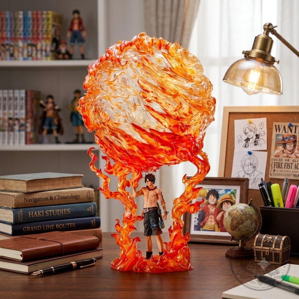 One Piece Portgas D Ace Fire Fist Flame Anime Collectible Figure