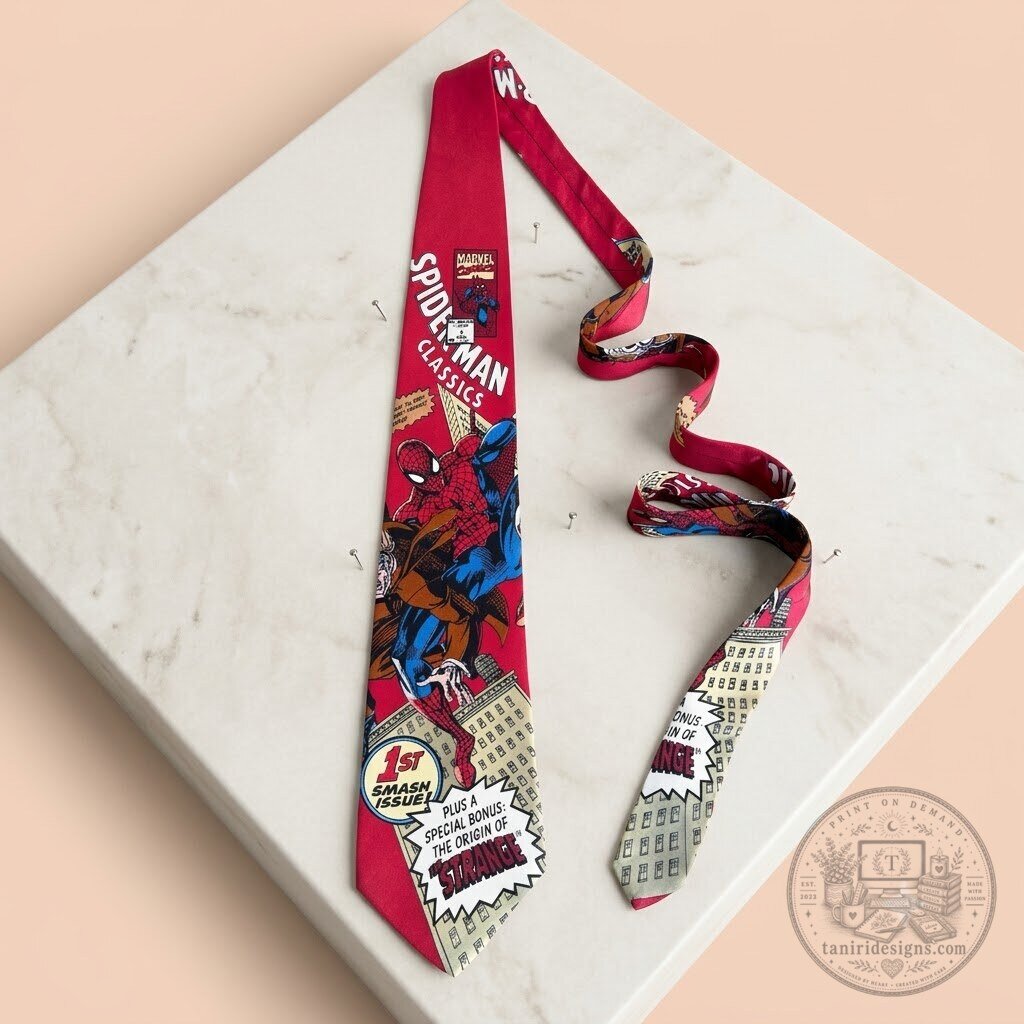 Vintage Marvel Spider Man Necktie